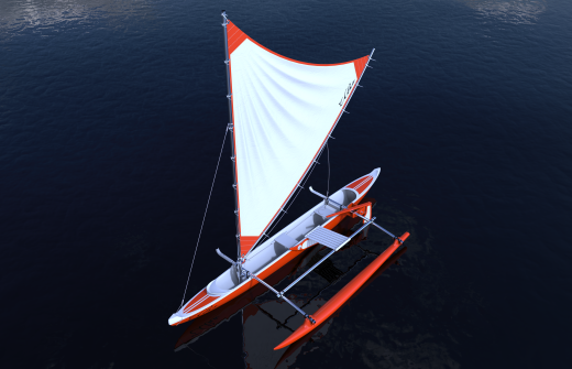 帆船独木舟3D模型图纸 Solidworks设计缩略图
